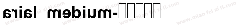 arial medium字体转换